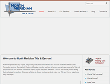 Tablet Screenshot of northmeridiantitle.com